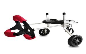Hondenauto -stoelbekledingen Easy Carry Light Achterbenen rolstoelaluminiumlegering voor gehandicapte Hind W0YC2616989