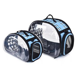 Chien Siège De Voiture Couvre Ers Pour Chiens Chat Pliant Cage Pliable Caisse Sac À Main En Plastique Sacs De Transport Animaux Fournitures Sac De Transport Dro Dh9Rh