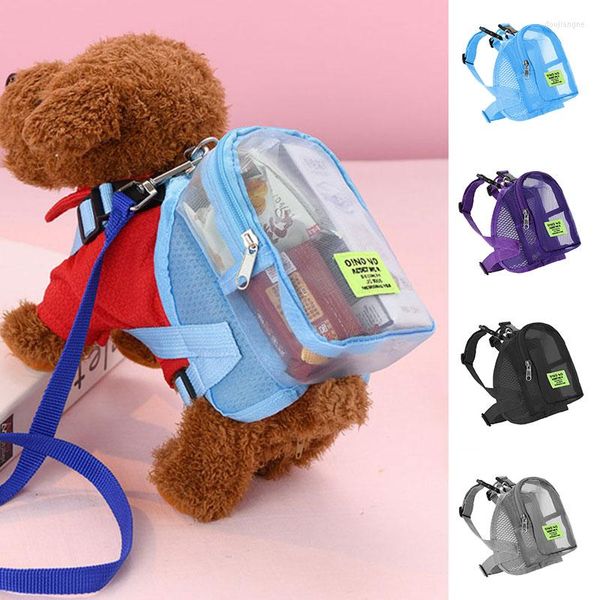 Housses de siège de voiture pour chien sac à dos de mode Transparent sac de Traction pour animaux de compagnie stockage respirant Portable extérieur mignon fournitures universelles YZL