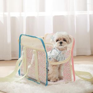 Housses de siège de voiture pour chien mode mignon sac pour animaux de compagnie Bichon Teddy Marzis gelée transparente Pvc doublure lavable amovible imperméable pour les voyages en plein air