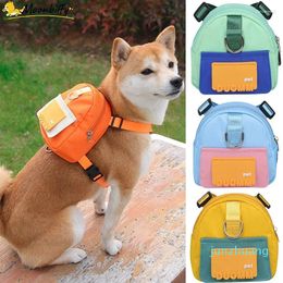 Housses de siège de voiture pour chien | Cartable à la mode pour petits chiens, grand espace, sac à dos Shiba Inu, harnais, sacs de collation, fournitures de plein air