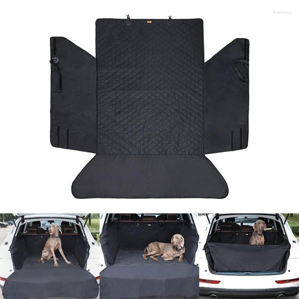 Housses de siège de voiture pour chien housse de siège de voiture pliable pour chiens tapis universel de cargaison de coffre d'animal de compagnie Durable