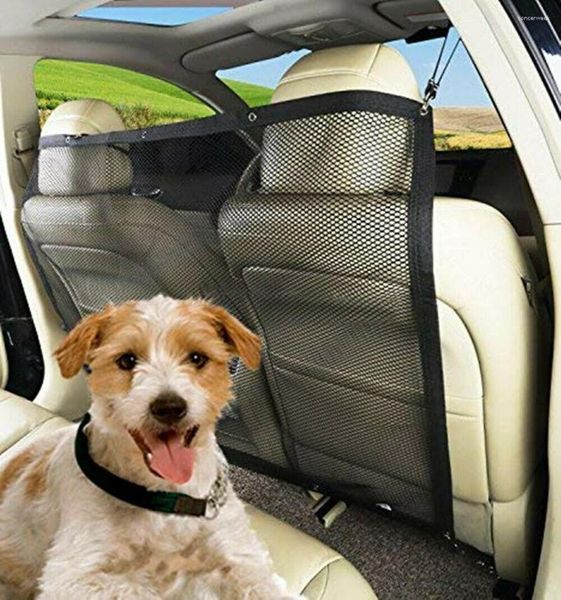 Cubiertas de asiento de coche para perros, malla anticolisión de alta calidad, barrera automática para mascotas, barrera de aislamiento, barra de seguridad, dispositivo de amortiguación para niños