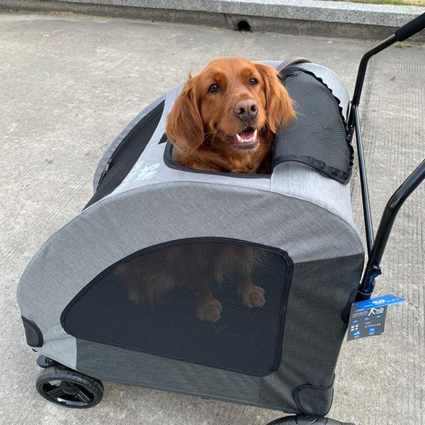 Housses de siège de voiture pour chien grand chariot énorme handicapés et blessés spéciaux plusieurs chats sortir pli poussette pour animaux de compagnie