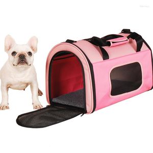 Hondenauto -stoel Covers M4pet Travel Bag Puppy Pet Draag draagbare kattendrager modieuze buitenhandtas opvouwbaar ademend ademend