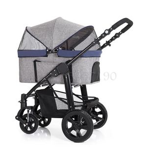 Hondenauto-zitplaatsen Medium en grote kinderwagen High-End Hand Push Rescue vierwielig zakscheiding