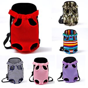 Housses de siège de voiture pour chien Mesh Pet Carrier Sac à dos à quatre pattes Produits de voyage respirants pour l'extérieur Petits chiens et chats Sac en toile