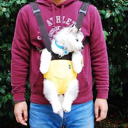 Housses de siège de voiture pour chien Mini Portable Pet Travel Carrier Sac à dos Petit sac de poitrine Chat Teddy Chiots Sortie en plein air Fournitures réglables