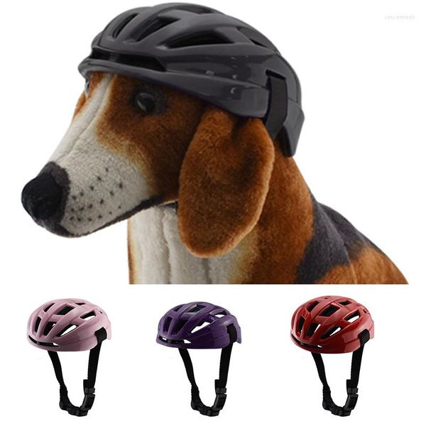 Housses de siège de voiture pour chien casques de moto casque dur pour animal de compagnie avec trou d'aération léger et respirant confortable équitation Cosplay en plein air