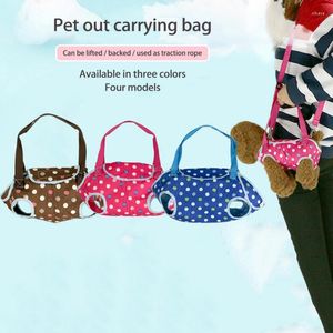 Hondenauto -stoelbedekkingen Multifunctionele huisdierkatten Carrier Backpack Buiten reizen Ademend been uit schouderhandtas dragende benodigdheden