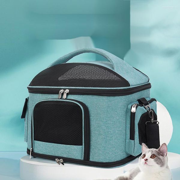 Chien Siège De Voiture Couvre Multifonctionnel Pet Voyage Transporteur Sac À Main Chat Pliable Épaule Bandoulière Sac Fournitures Accessoires Breathabl Chiot Cage