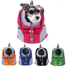 Couvercles de siège d'auto pour chien extérieur sac respirant double épaule porteuse pour animaux de compagnie de voyage sac à dos paquet de sacs de carrings pour chat petit médium