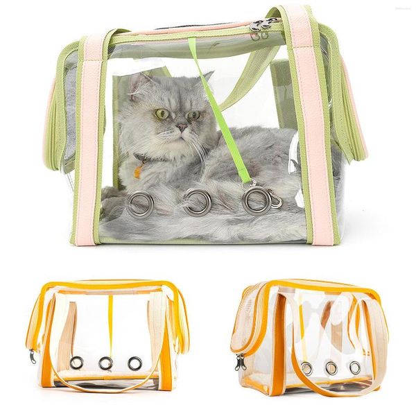 Cubiertas de asiento para el automóvil para perros Pets Outdoor Carrier para gatos Bolsas transpirables Bolsos de viaje de mascotas portátiles Accesorios de perros Transporte