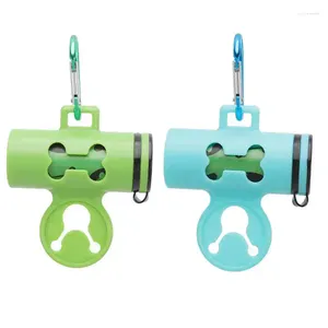 Couvercles de siège d'auto pour chiens Produits de voyage en plein air Dispensateur Dispensateur Dégradable Handles de déchets pour animaux de compagnie portables libres avec crochet et clé métallique