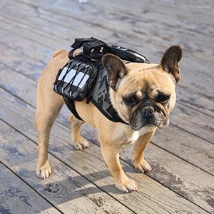 Hond Auto Stoelhoezen Oxford Doek Huisdier Draagrugzak Harnas Draagbaar Honden Trainingsvest Voor het opbergen van Waterfles Snack Speelgoed