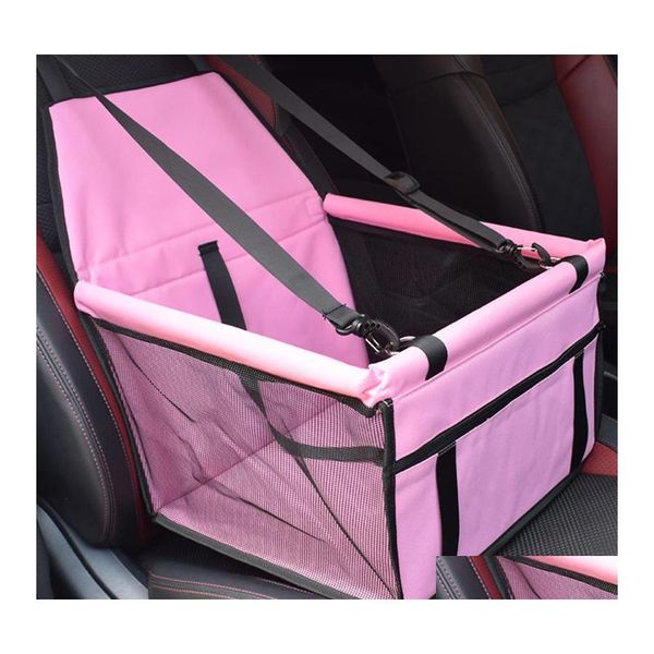 Housses de siège de voiture pour chien Oxford Coussin imperméable Safe Carry House Pliant Chat Chiot Sac Panier de voyage Produits Drop Delivery Home Garde Otkep