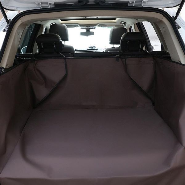 Housses de siège de voiture pour chien, couverture pour animaux de compagnie, tapis de coffre étanche, doublure de protection arrière pour barrière SUV