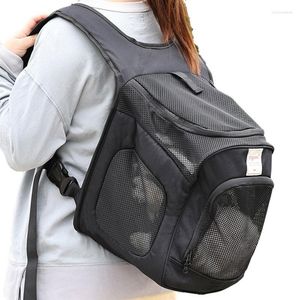 Housses de siège de voiture pour chien sac à dos pour animaux de compagnie sac de voyage respirant avec maille ventilée mains libres Portable pour petit moyen