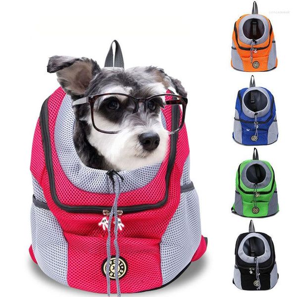 Dog Car Seat Covers Pet Backpack Shoulder Bag Chest Out Portable Travel Breathable Pup Bags Supplies Universal Traveling Carrier Basket