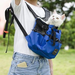 Honden Auto -stoel Covers Pet Backpack Travel Recrop Bag Gedefinieerde ademende wasbare Wasbare fiets Buiten Winkelen Vouwbare Cat Puppy Carrier