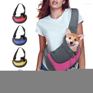 Hondenauto -covers Pet Bag Cat Carrier S/L Outdoor Travel Schouder Mesh Oxford Oxford Single Comfort Sling Handtas Tas Tote Bouch Backpack