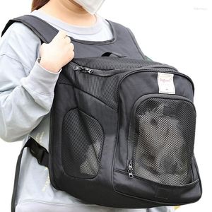 Housses de siège de voiture pour chien sac à dos de transport pour animaux de compagnie sac de voyage respirant avec maille ventilée mains libres et sacs à dos de chat réglables pour chats