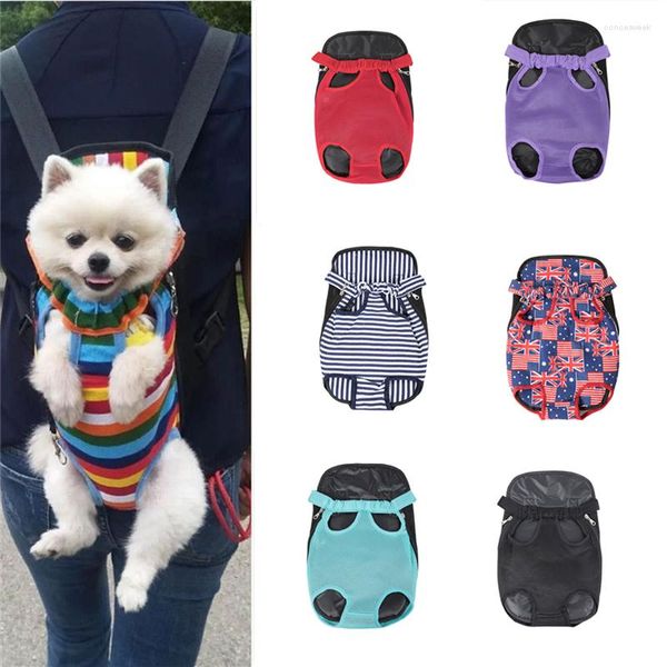 Fundas de asiento de coche para perros, mochila transportadora de mascotas, transpirable, para caminar para gatos, para perros pequeños, bolsa de transporte cómoda, bolsas de malla para el hombro, cachorros