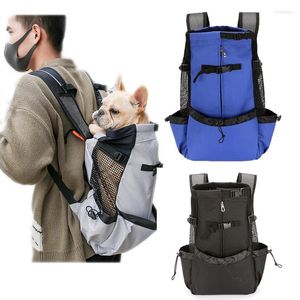 Housses de siège de voiture pour chien sac de transport pour animaux de compagnie sac à dos voyage réglable chiens sacs à dos sûr Portable animaux paquet pour petite épaule moyenne