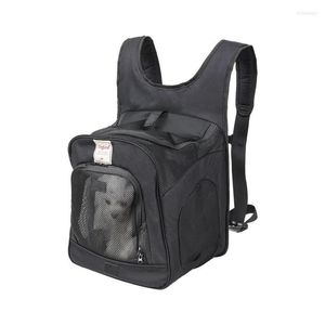 Housses de siège de voiture pour chien sac de transport pour animaux de compagnie pour chiens sac à dos à Double épaule Portable voyage mains libres petits animaux de compagnie chats