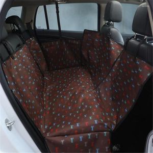 Hondenauto -stoelbedekkingen Pet Carrier Mat Waterdichte reisaccessoires Huisdieren Achter achterbedekking Hangmatbeschermer met veiligheidsmatten