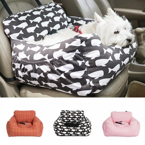 Cubiertas de asiento de coche para perros Almohadilla de transporte para mascotas Casa de transporte segura Bolsa para cachorros Accesorios de viaje 2 en 1 Canasta interior Kennel