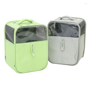 Housses de siège de voiture pour chien Sac de transport pour chat de compagnie Sortant Petit sac à dos à double épaule Voyage Respirant Portable Grande capacité Chaton Chiot