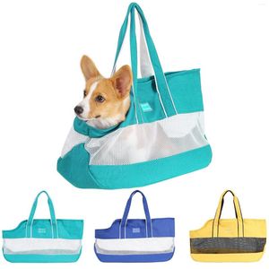 Hondenauto -covers Pet sling drager schoudertas maas ademende kleine kat puppy hand gratis carry backpack outdoor reistas tassen