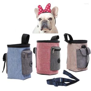 Hondenauto -stoel Covers Pet Supplies Training Fanny Pack Outdoor Portable Snack Bag Oxford Doek Food Poep Accessoires