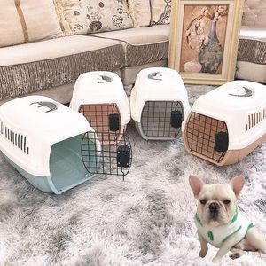 Couvercles de siège d'auto pour chiens Sac de transport pour animaux de compagnie Breatte Cat Carrier Case Space Airline Portable Carrying Travel Puppy Cage Box