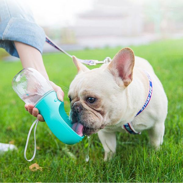 Cubiertas de asiento de coche para perros, alimentador de taza de agua para mascotas, botella de viaje portátil para exteriores, suministros de fuente para beber, acompañamiento