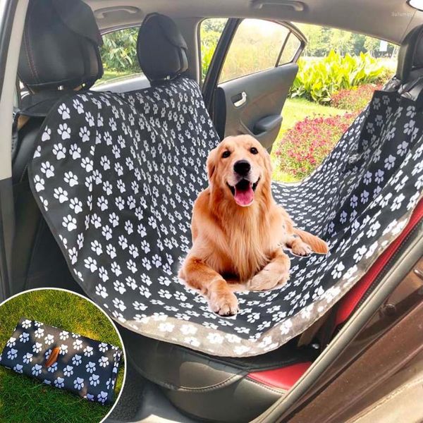 Housses de siège de voiture pour chien | Tapis imperméable pour animaux de compagnie, couverture pour animaux de compagnie, protecteur de siège arrière de chat, conception d'impression pour hamac de transporteur