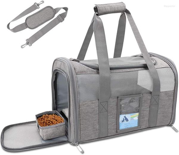 Housses de siège de voiture pour chien sac de transport Portable sacs de voyage pour chiot pour animaux de compagnie maille respirante pour petits chiens chat sac à main pour animaux de compagnie sortants