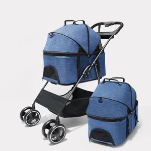Housses de siège de voiture pour chien, étui de poussette portable pour chat, détachable, respirant, transporteur pliable pour chiot de 50kg, sac de voyage 291M