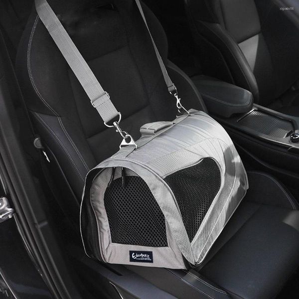 Promotion de housses de siège de voiture pour chien! sac de transport pour animaux de compagnie pliable maille fenêtre panier chenil lit pour chat voyage