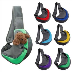 Housses de siège de voiture pour chien chiot chat transporteur voyage en plein air sac à bandoulière fronde avant maille fourre-tout fourre-tout sac à dos