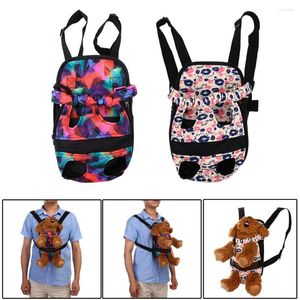 Hondenauto -covers S/M/L canvas drager buiten reizen Backpack voorvont huisdierenzakken draagbare dubbele schouderpuppy