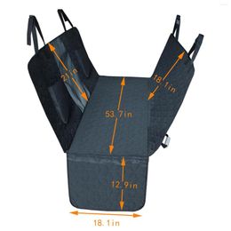 Couvercles de siège d'auto de chien résistant aux rayures Big Mesh Fenêtre arrière Protecteur Pet Voyage de voyage MATE SUV COVER