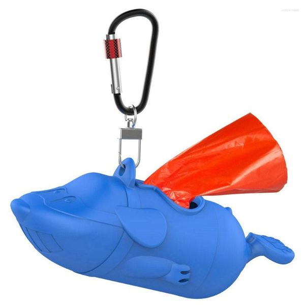 Housses de siège de voiture pour chien Simpletome Porte-sac à caca Distributeur de sacs à déchets volants avec support pour laisses Corps en ABS Boucle verrouillable rotative à 360 degrés