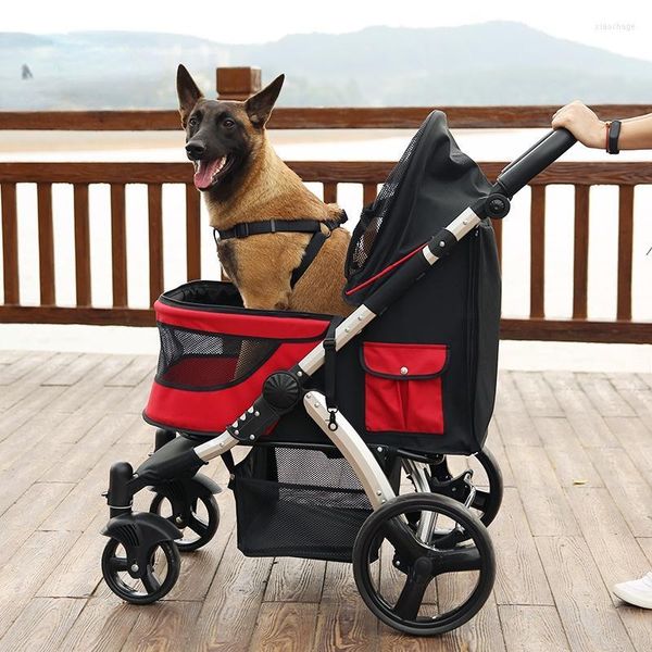 Housses de siège de voiture pour chien poussette pliante grand chariot de voyage créatif sac de transport marche/Shopping mode intérieure
