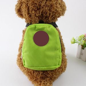 Chien Car Seat Covers Style Portable Voyage Sac À Dos Transporteur Fermeture À Glissière Chiot Sac D'école Avec Laisse Traction Corde Pet Chiens Fournitures