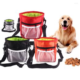 Housses de siège de voiture pour chien formation poche de marche taille ceinture Snack traiter sacs de rangement distributeur extérieur animal de compagnie sac spécial avec épaule