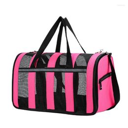 Housses de siège de voiture pour chien Voyage Respirant Animaux Sac à main Transporteurs à côtés souples Teddy Chihuahua Sac à dos Portable Mesh Pet Bag Outgoing Cat Carrier