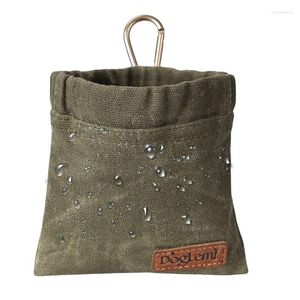 Housses de siège de voiture pour chien sac de friandises pour chiens avec mousqueton porte-nourriture élastique bande rétractable pochette pour animaux de compagnie formation mains libres Snack détient