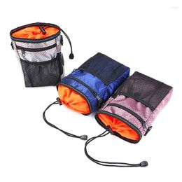 Hondenauto -stoelhoezen Behandel Pouch Pet Training Bag bevatten brokken kakzakken voedsel voor carrier opvouwbare waterkom